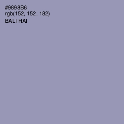 #9898B6 - Bali Hai Color Image